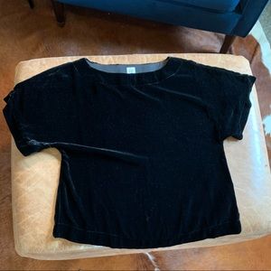 GAP Boxy Velvet Oversize Top